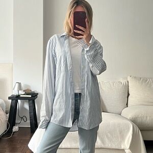 Zara Striped Button Down Shirt
